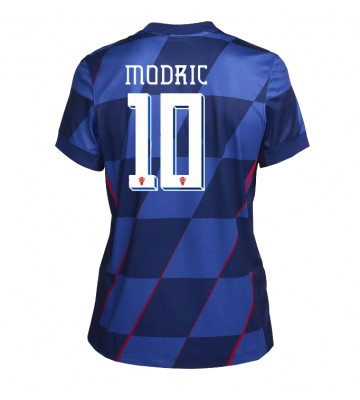 Croatia Luka Modric #10 Replica Away Stadium Shirt for Women Euro 2024 Short Sleeve